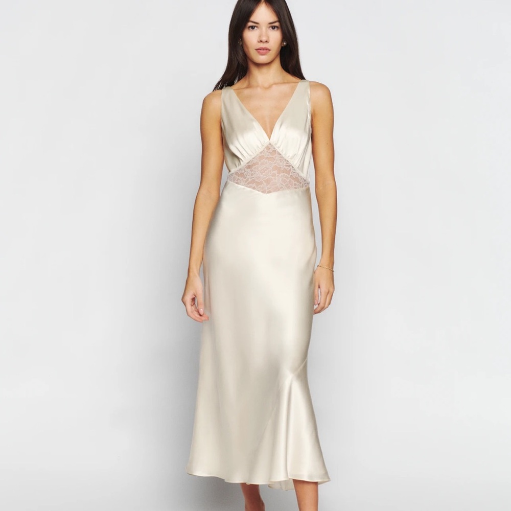 NWT REFORMATION Inara Silk Dress size small